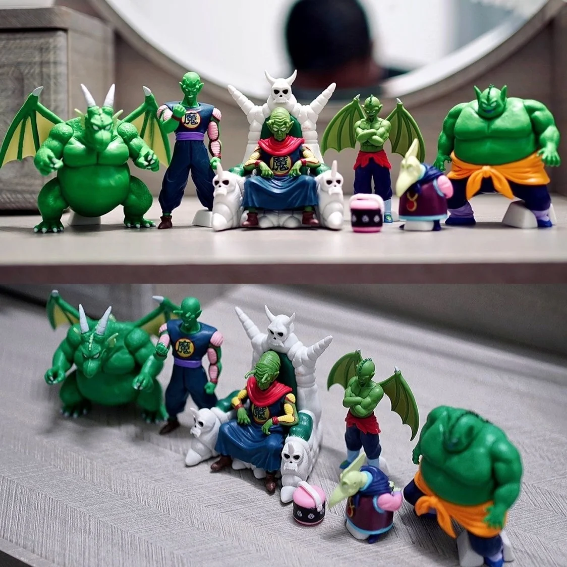 

6 Pcs Dragon Ball Z Piccolo Anime Figure Piano Drum Cymbal Action Figurine Model Pvc Statue Doll Collection Room Ornament Toys