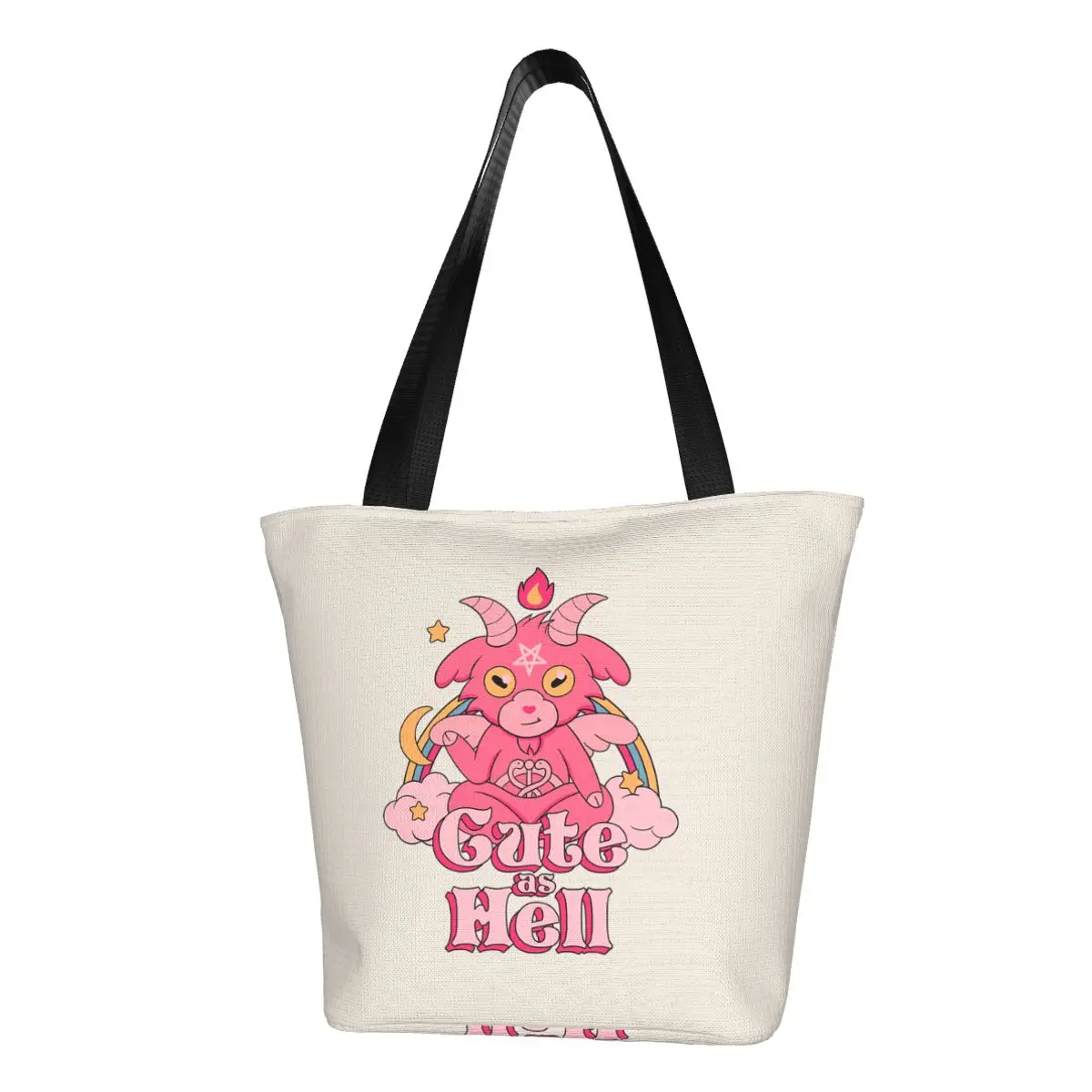 Cute As Hell Shopping Bag Aesthetic Cloth Outdoor Handbag Female Fashion Bags