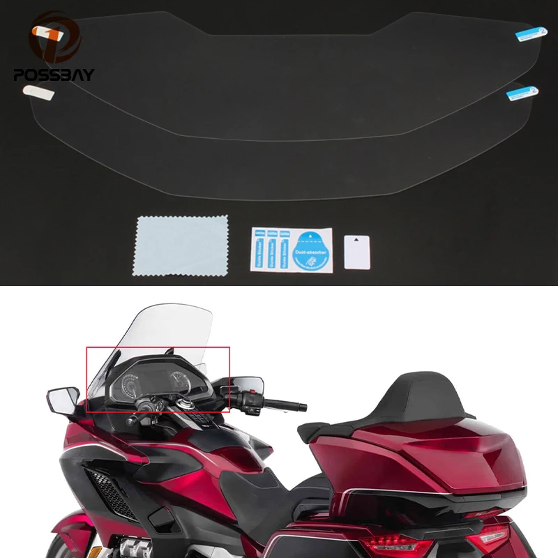 

2pc Motorcycle Instrument Protective Film for HONDA GL1800 Goldwing 2018 2019 2020 Dashboard Screen Speedometer Film Accessories
