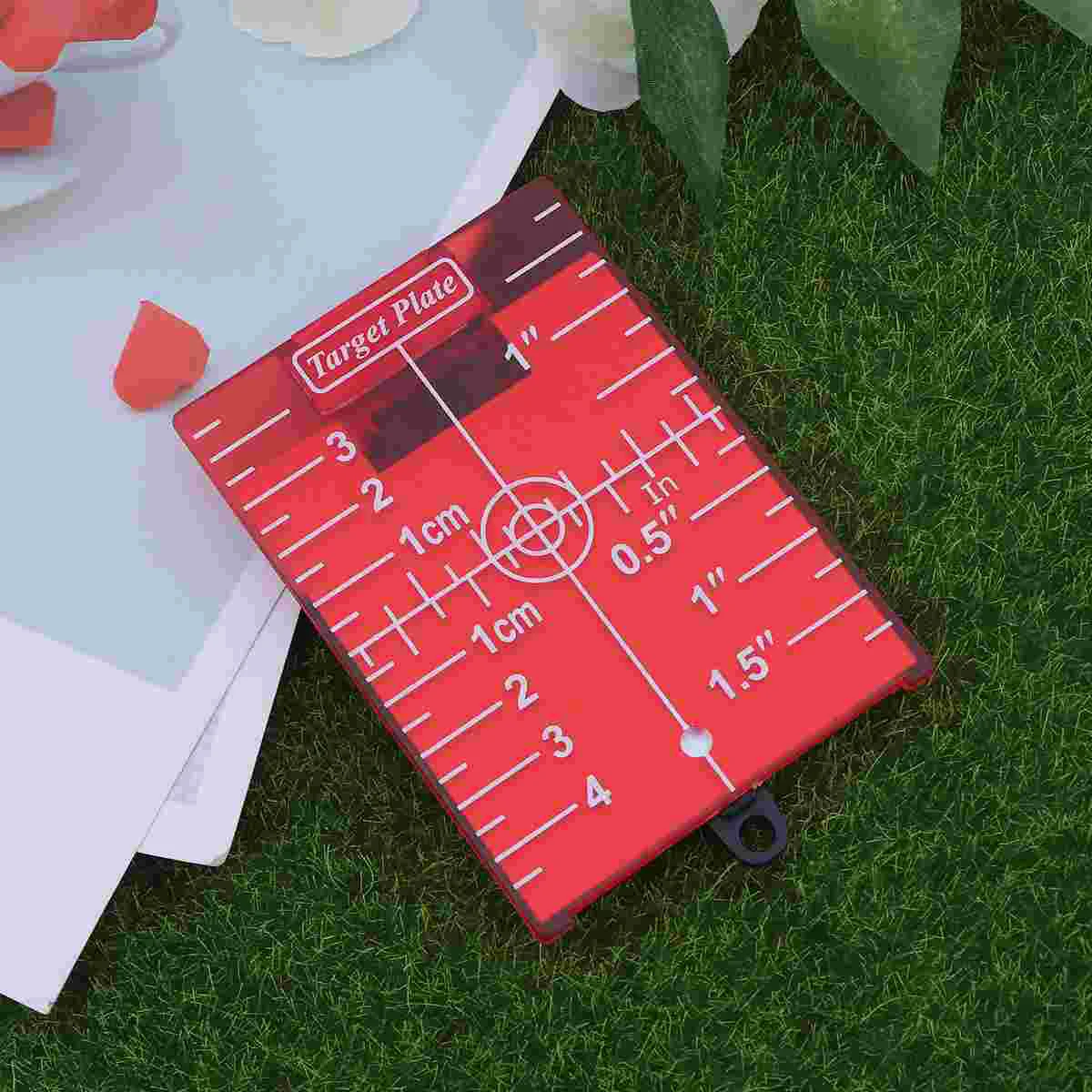 

No Burr Magnetic Target Plate for Red Level Tool With Target Board (Red)
