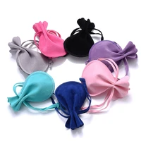 velvet bag drawstrings pouches small size charms earringsjewelry gift packing bags wedding party christmas favor pouches 9x12cm