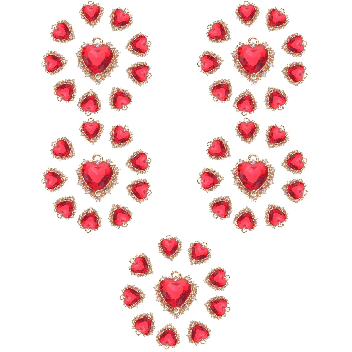 50 Pcs Copper Charms Pendants DIY Necklace Multi Color Earrings Adorable Handmade Necklaces Decors Jewelry Ornaments Crafts