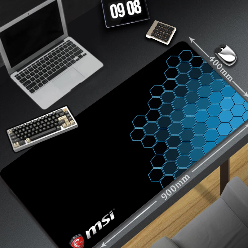 

Xxl Gaming Mouse Pad Msi Gamer Accessories Mousepad Computer Mat Deskpad Pc Keyboard Pads Large Mause Pad 30x80 Rubber Desk Mats