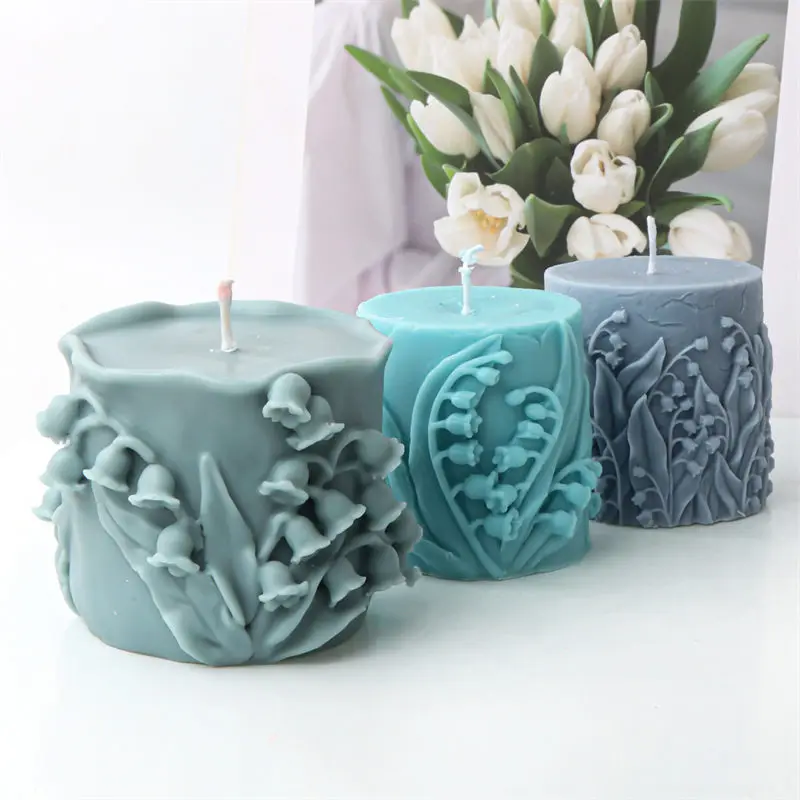 

Lily of the Valley Silicone Mold Gypsum form DIY Handmade Plaster Candle Ornaments Handicrafts Mold Hand Gift Making Kitchen