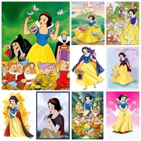 5d diamond drawing cartoon snow white and the seven dwarfs diy ab drill embroidery mosaic sets cross stitch home decor art jh050