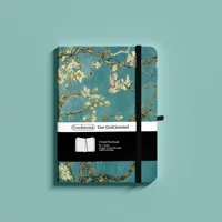 b6 160gsm vincent van gogh bullet dotted journal hardcover notebook%c2%a0blossoming almond tree planner travel diary