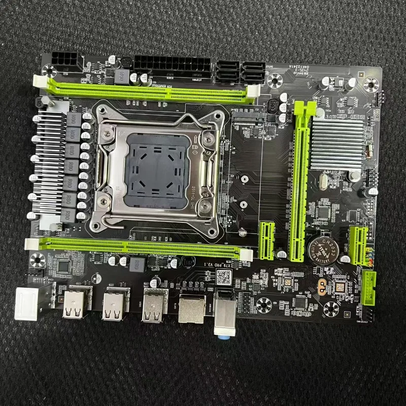 Материнская плата X79 PRO для настольных ПК, сокет LGA2011, поддержка памяти DDR3 ECC и процессоров E5 2680 v2 (art.: 3920db2c369d2) - 3920db2c369d2