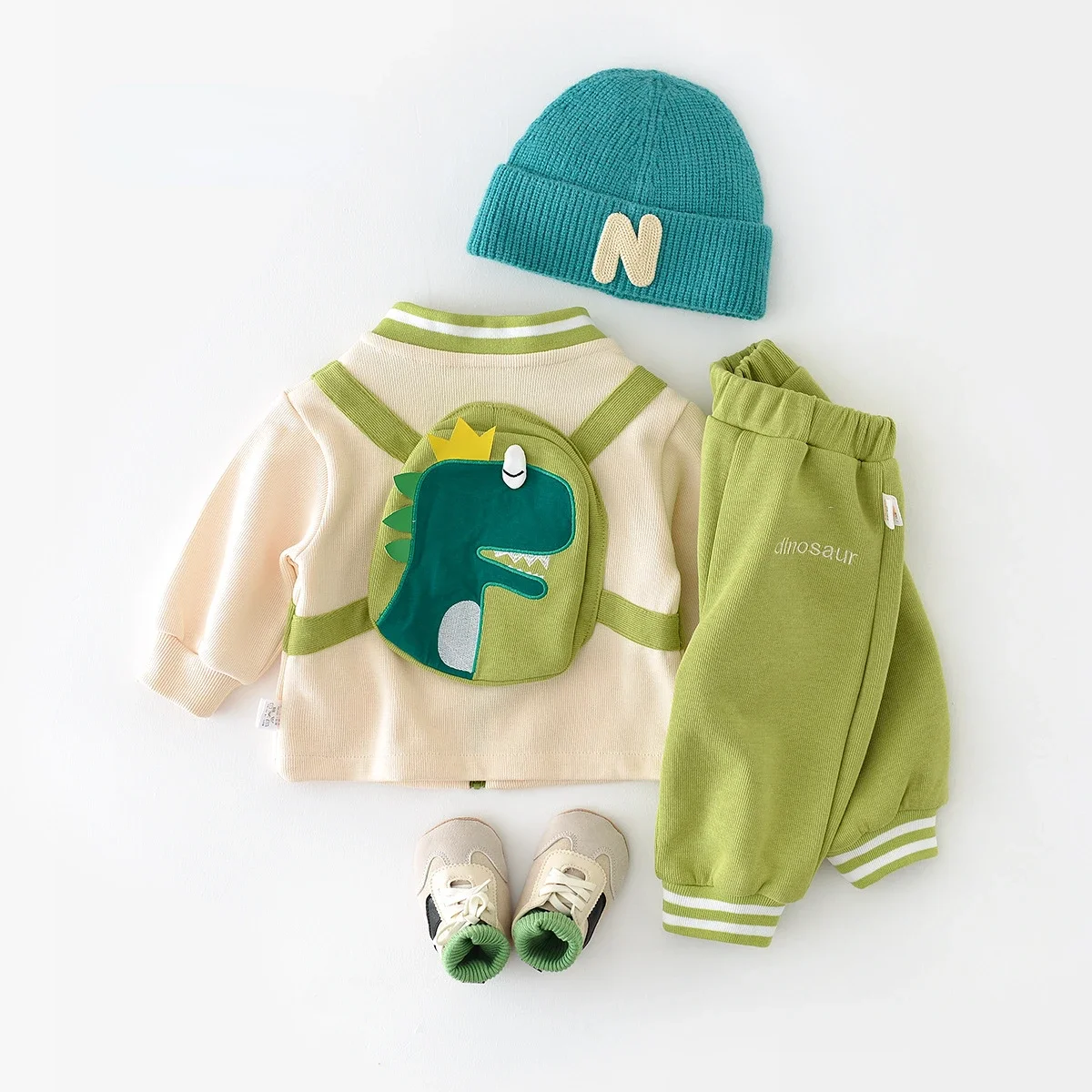 

Infant Baby Boys Girls Clothing Set Baby Autumn Dinosaur Cardigan Casual Coat Neonatal Outwear Korean Loose Guards Spring Autumn
