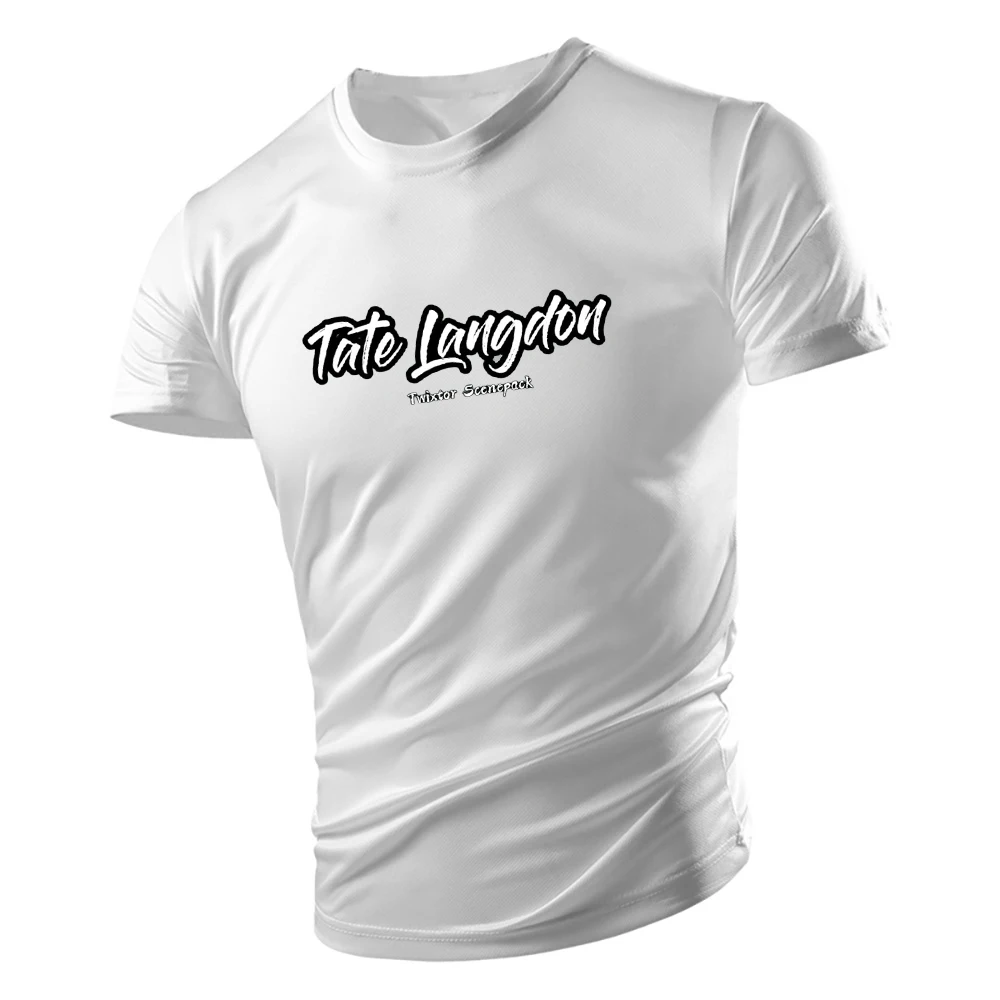 

Tate Langdon American Tv Series Horror 2D Printed T-Shirt Men'S Summer Oversized Round Neck Short Sleeve Multicolor Outdoor