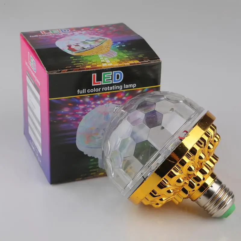 Led color rotating lamp. Tet led.