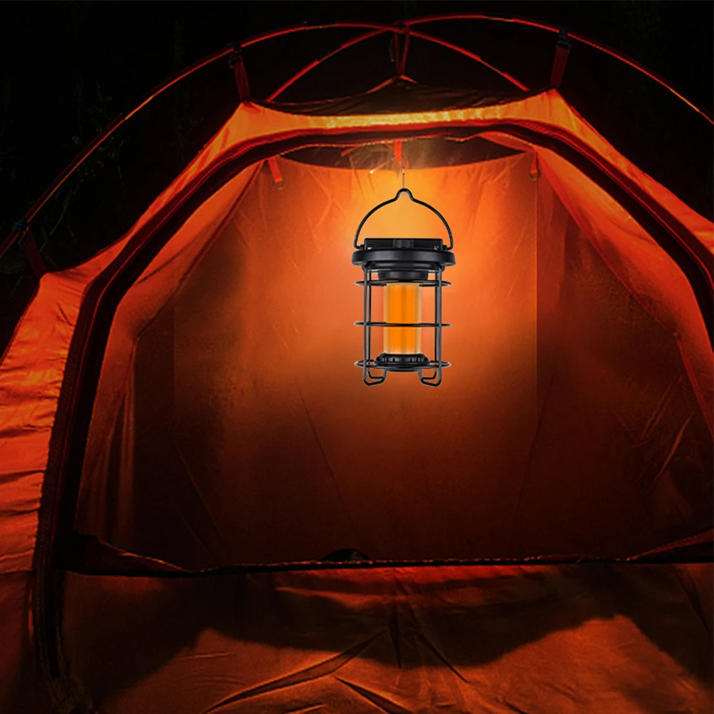 

Life Waterproof Tent Lighting Lantern Power Display Outdoor Camping Light Type-C USB Rechargeable for Hiking Fishing Emergencies