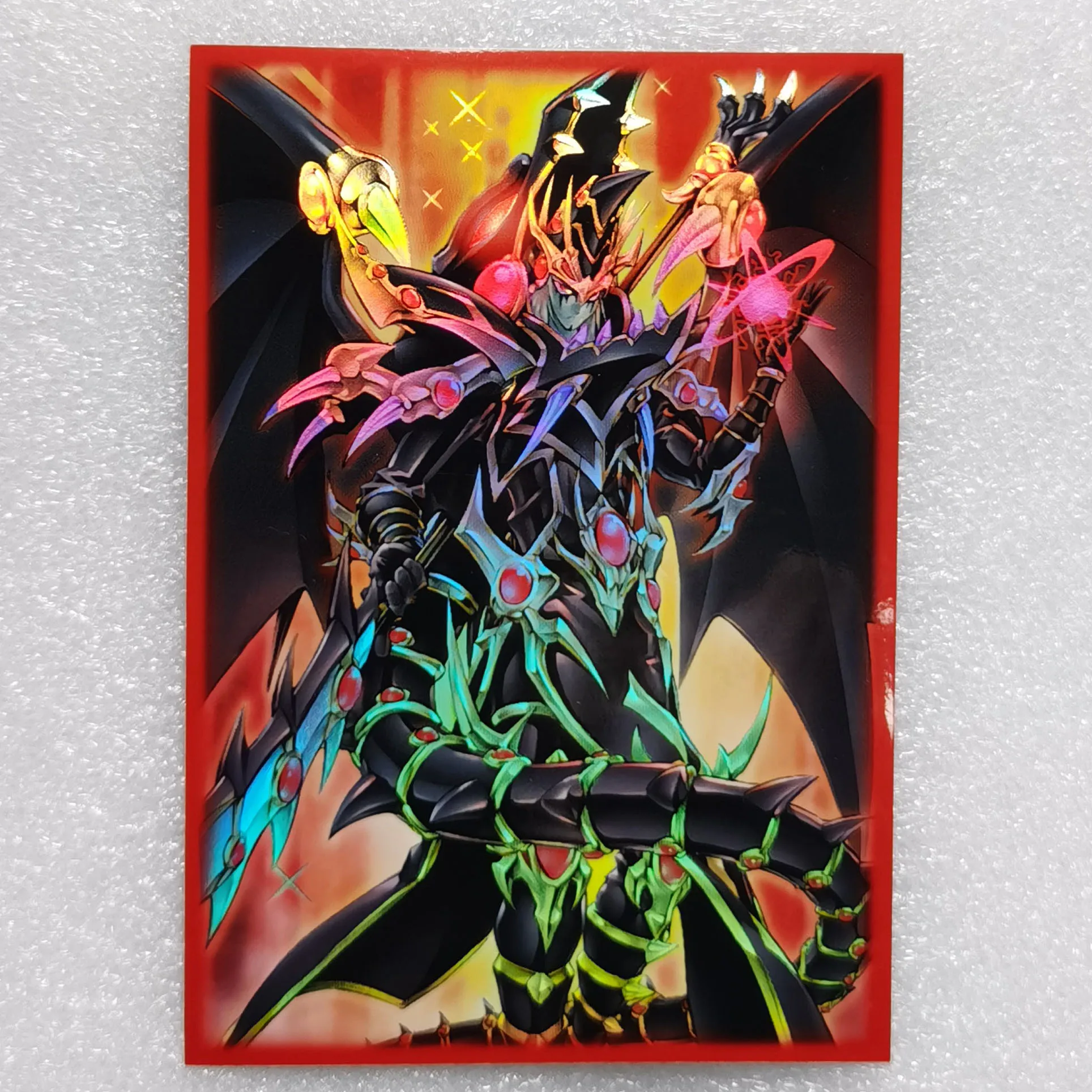 Фото 50 шт./упак. Yugioh Red-Eyes Dark Dragoon Card Sleeves Yu-Gi-Oh! Чехол для защиты от блеска для коллекционных карточек OCG №1
