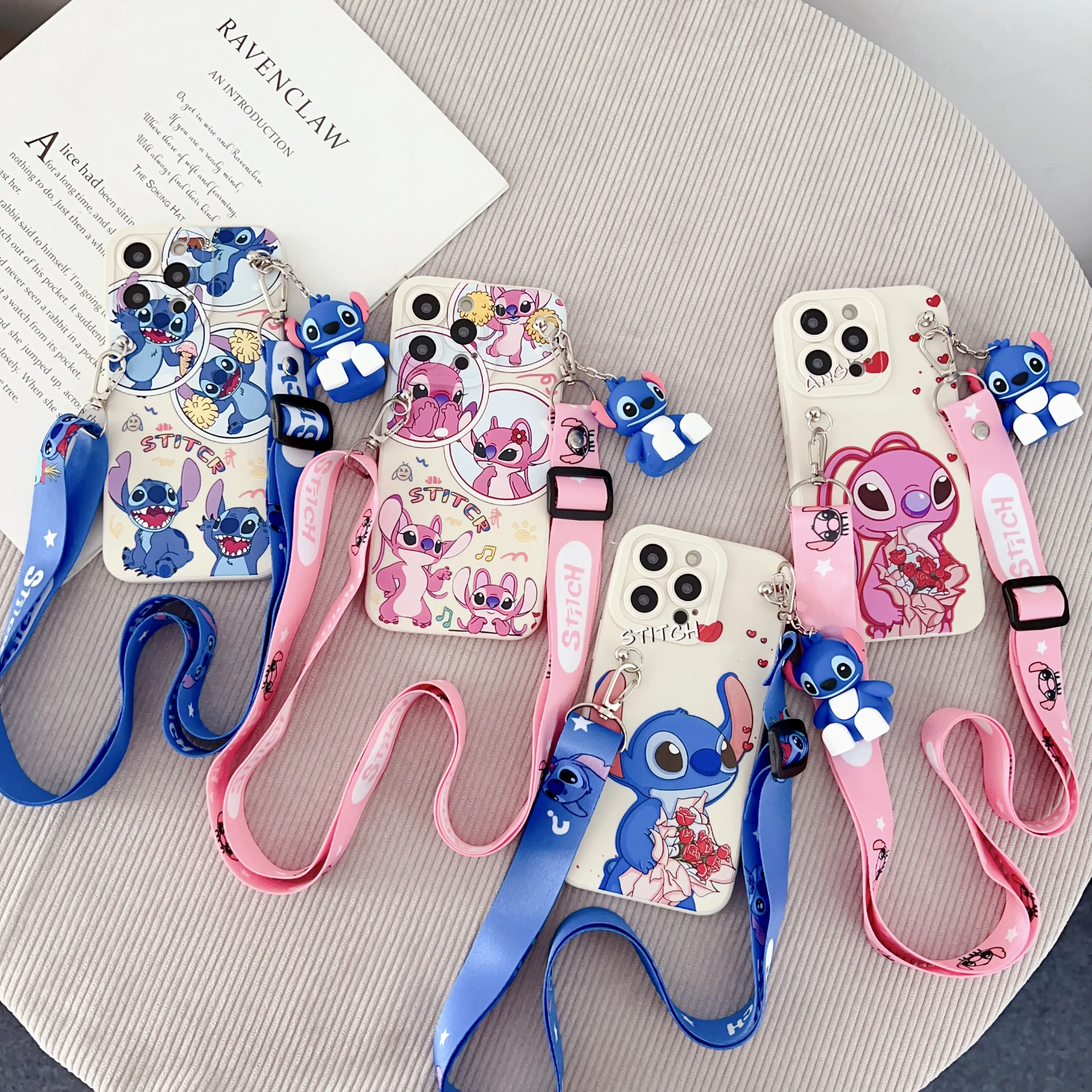 Фото For Xiaomi Redmi 8 8A 9 9A 9T 9C 10 10A 10C 12 A1 A3 Note 7 8 9 9s 10 11 Pro POCO X3 M4 Flowers Stitch Case With Holder Rope №2
