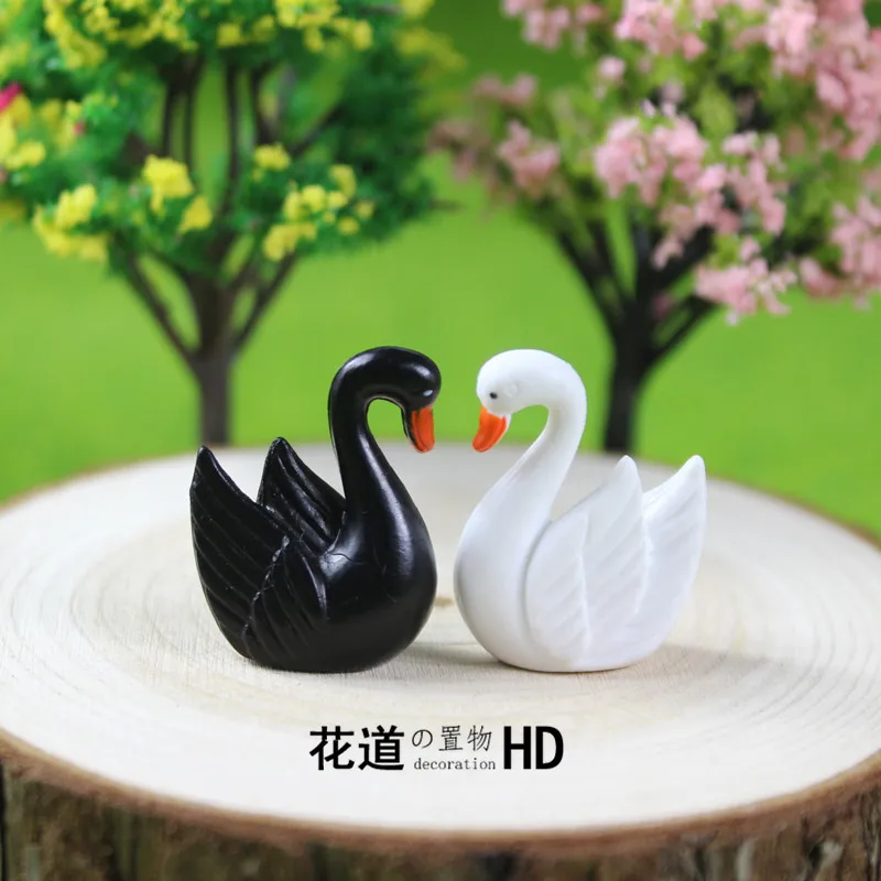 

4 PCS Simulation Little Swan Succulent Moss Micro Landscape Decoration DIY Accessories