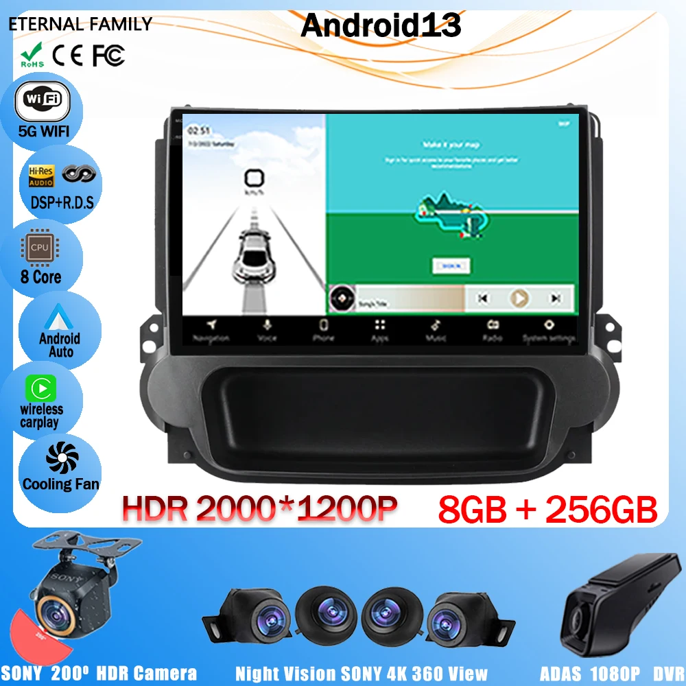 

Автомагнитола для Chevrolet Malibu 2012-2015, мультимедийный Стерео Авторадио 2 Din, Android 13, GPS-навигация, DSP, Wi-Fi, 4G, автомагнитола
