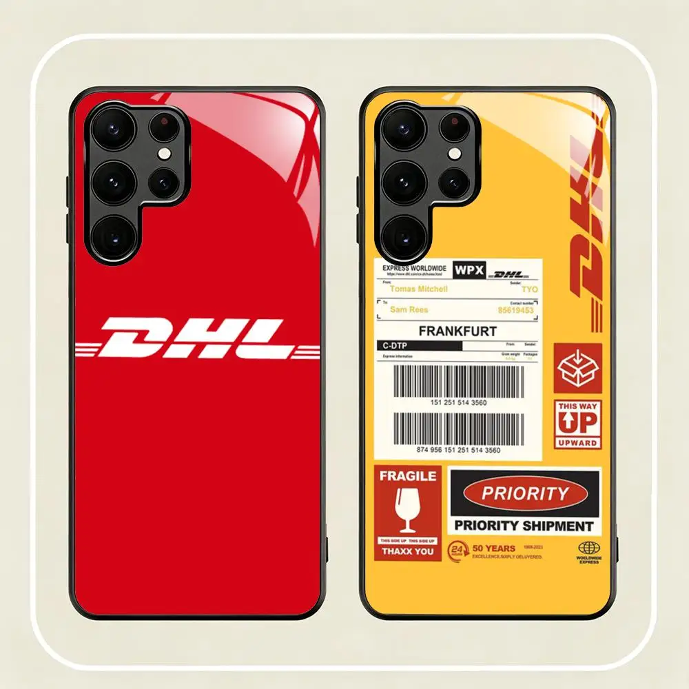 Фото Горячая новинка: Международный люксовый экспресс-чехол D-DHL для телефонов Samsung S26 S25 S24 S23 S22 S21 S20 Plus Ultra Note20, стеклянный магнитный чехол №3