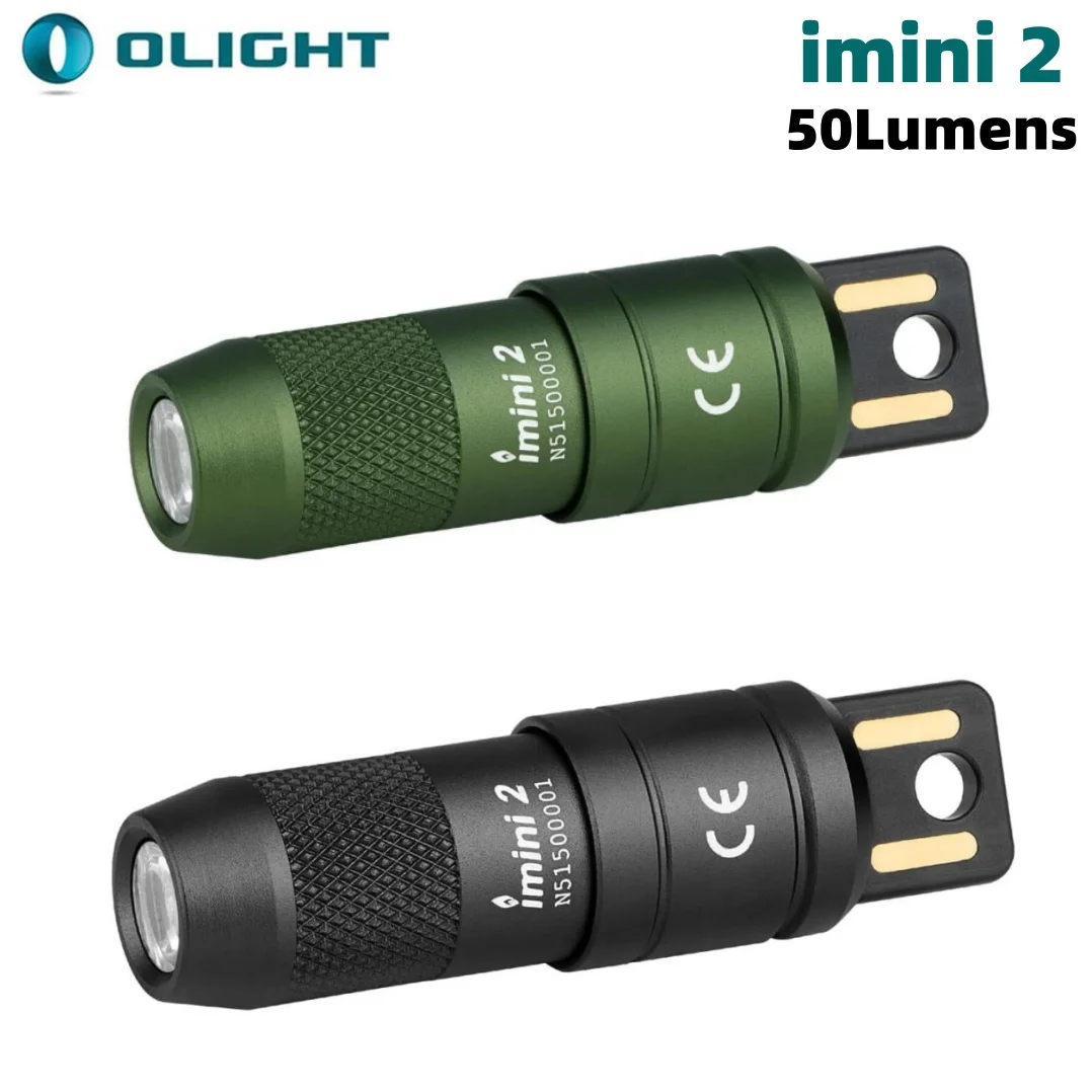 

Фонарик Olight imini 2 EDC, перезаряжаемый брелок, мини-лампа, 50 люмен, USB-разъем на магнитной крышке, встроенный аккумулятор