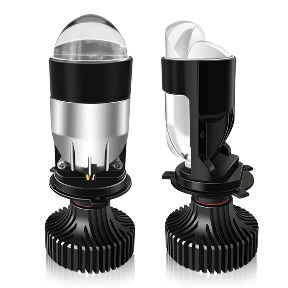 

Автомобильные светодиодные фары с двойным объективом 45 Вт 10000 лм, модифицированные H4 Ближний и Дальний специальные лампы для электромобиля,...