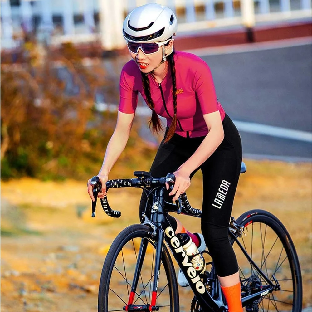 Lameda женские брюки 3/4 велосипедные нагрудники весенние капри с 5d гелевыми