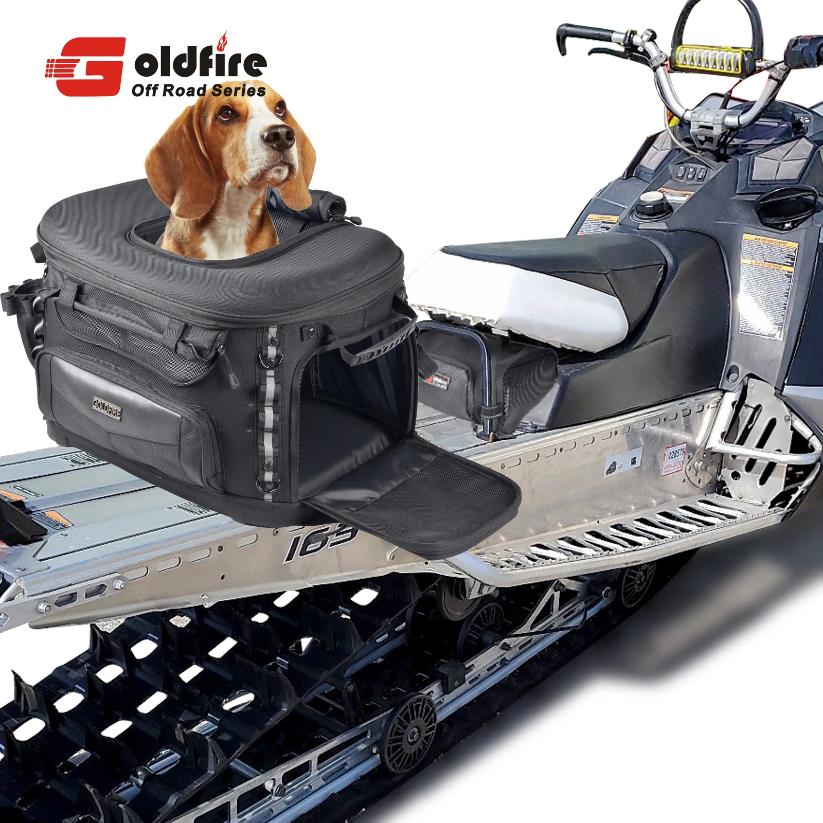 Snowmobile Big Capacity 44L Dog Carrier Bicycle Motorcycle O