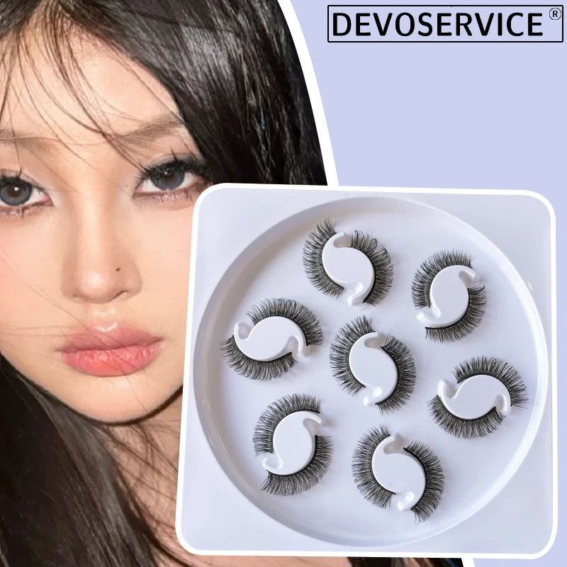 

New 3/7 Pairs DD Curl 9-23mm Lashes 3D Mink Eyelashes Fluffy Reusable Russian Strip Lashes Eyelash Extension Makeup Wholesale