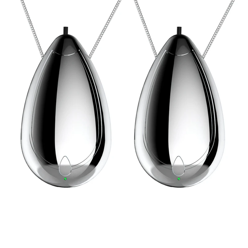 

2X Mini Wearable Air Purifier, Personal Travel Size Air Purifier, Necklace & Portable USB Charging Smoke Purifier