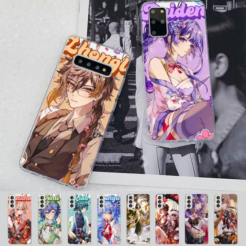 

Genshin Impact Phone Case for Samsung S21 A10 for Redmi Note 7 9 for Huawei P30Pro Honor 8X 10i cover