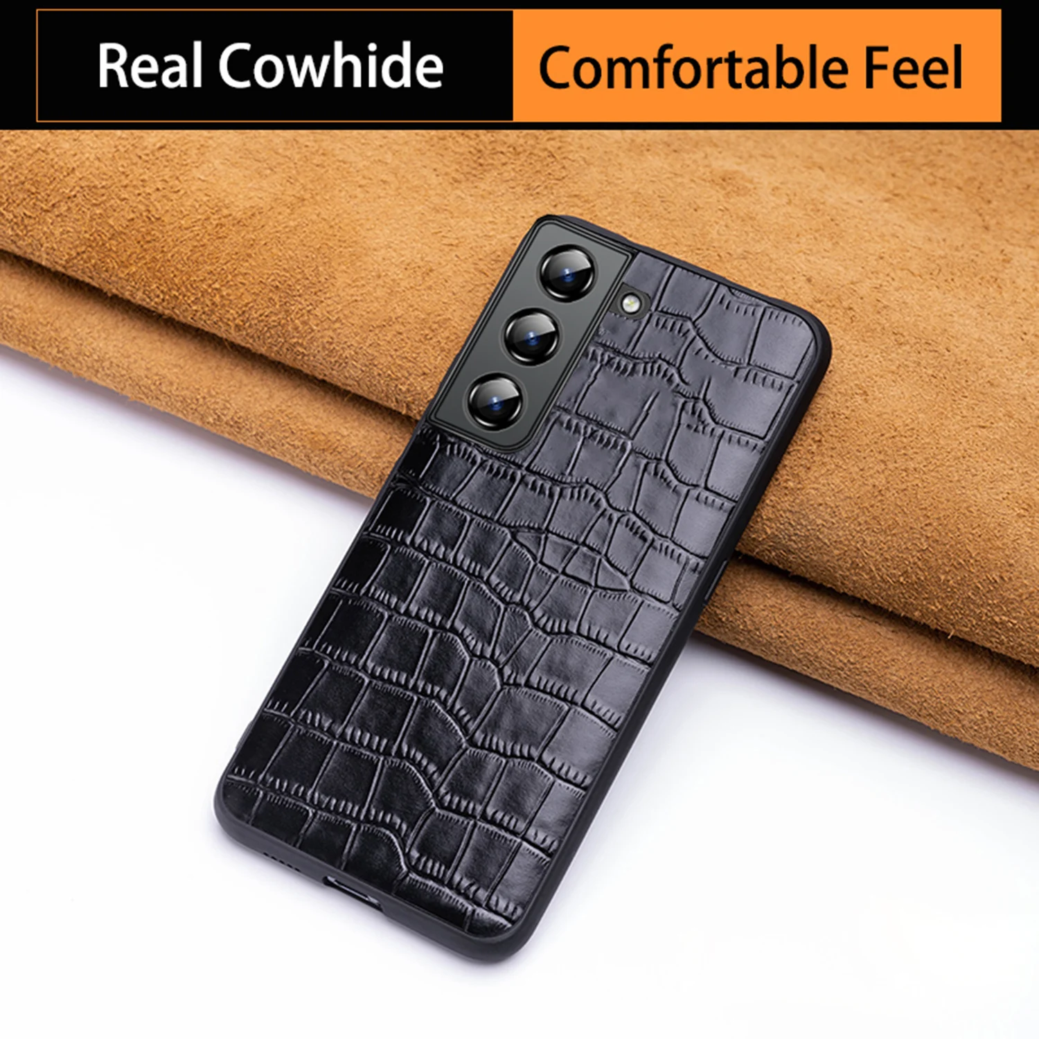 Leather Phone Case For Samsung Galaxy S22 S21 ultra S21fe S7 Edge S8 S10e Plus Crocodile texture Case for samsung S23 ultra