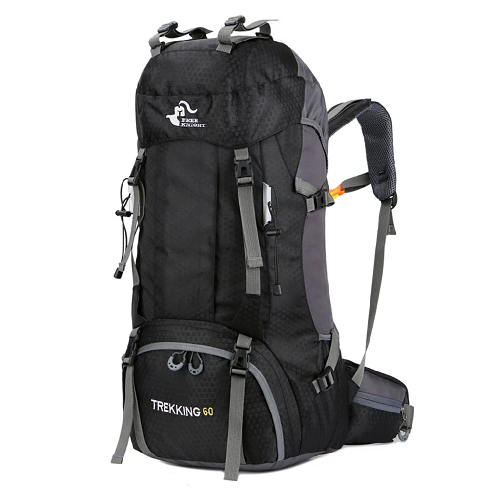 

Outdoor Backpack Camping Mountaineering Bag Waterproof Mountaineering Hiking Backpack Sports Bag Mountaineering Rucksack 60L