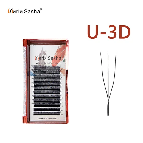 MARIA SASHA  однослойные ресницы U-образные