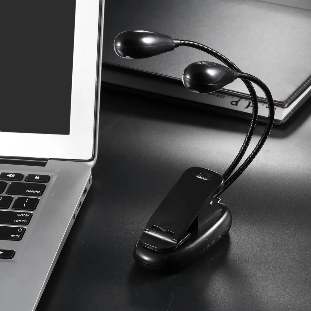 Музыкальная подставка для пианино лампа чтения с двумя USB-портами 4 светодиода