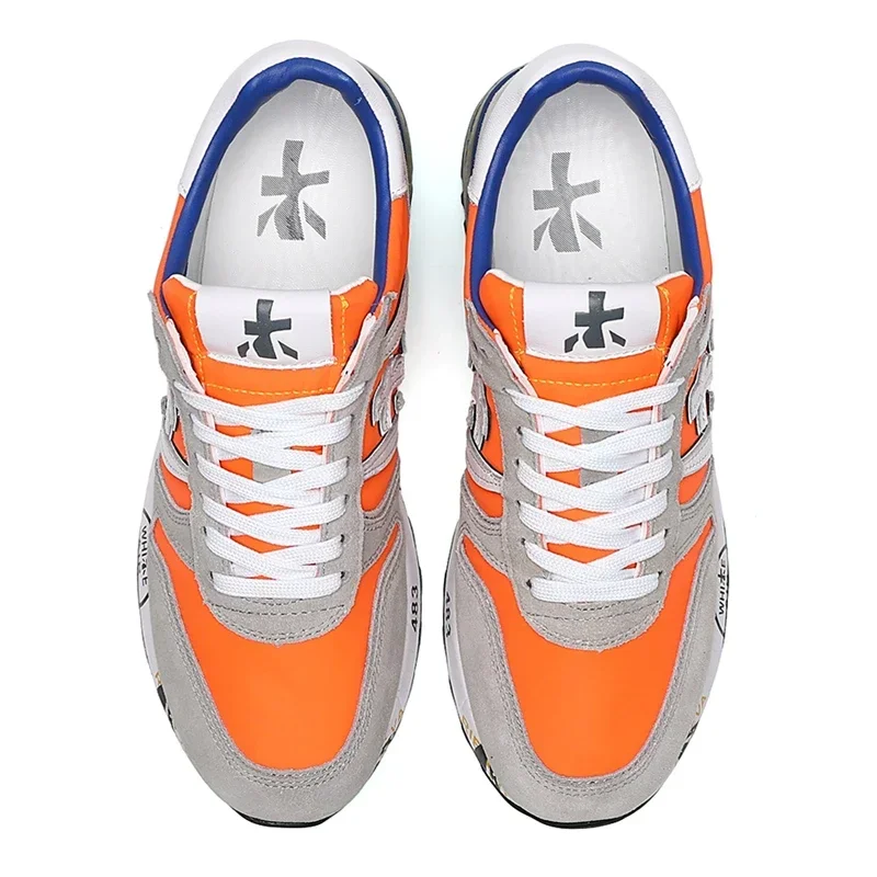 PREMIATA Мужская модная легкая роскошная замшевая сетчатая дышащая спортивная обувь