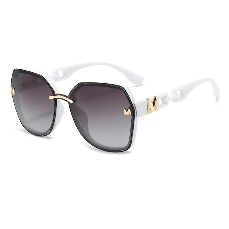 New Stylish Square Sunglasses Women Brand Simple Letter Cool Ladies Sun Glasses Vintage Eyewear Men UV400 Oculos De Sol