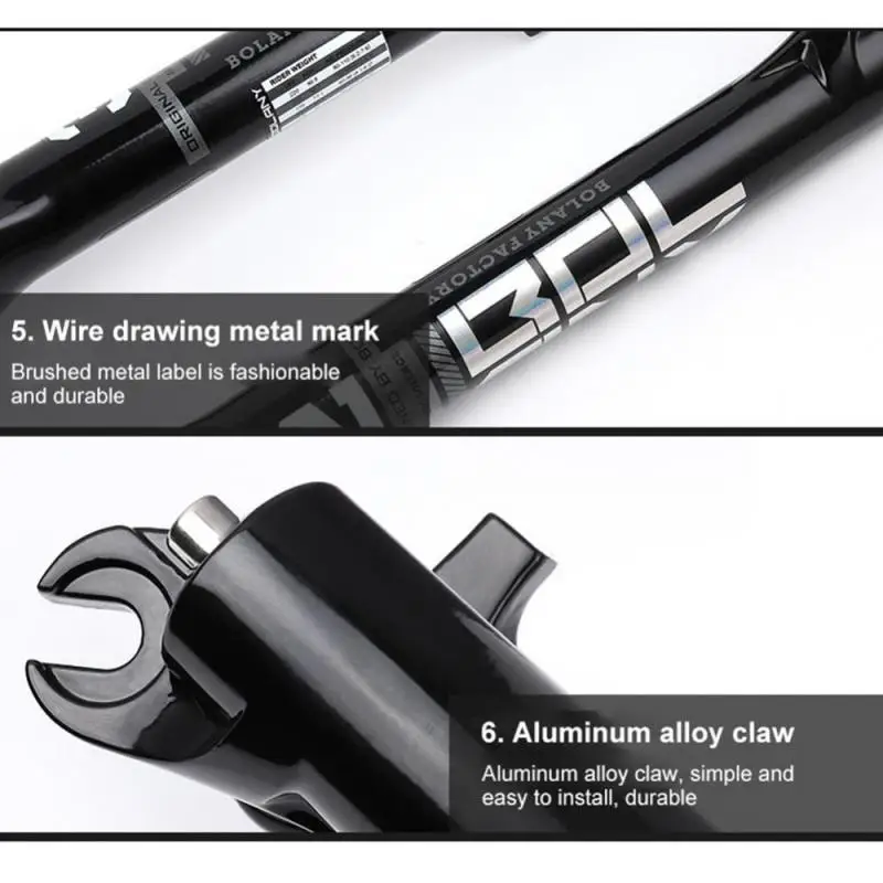 Передняя вилка велосипеда высокопрочный алюминиевый сплав амортизирующий