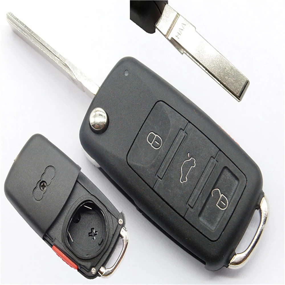 

Autodoxxsi 4 Button Remote Flip Blade Key Fob Case Shell Replace For Audi A2 A3 A4 A6 A8 TT