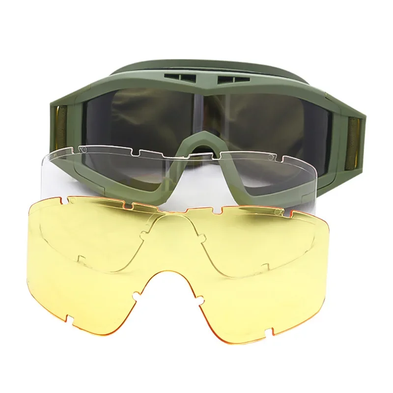 

Motorcycle Impact Glasses Anti Shooting Military Glasses Outdoor Fan Goggles Tactical Locust Sports Desert Dustproof