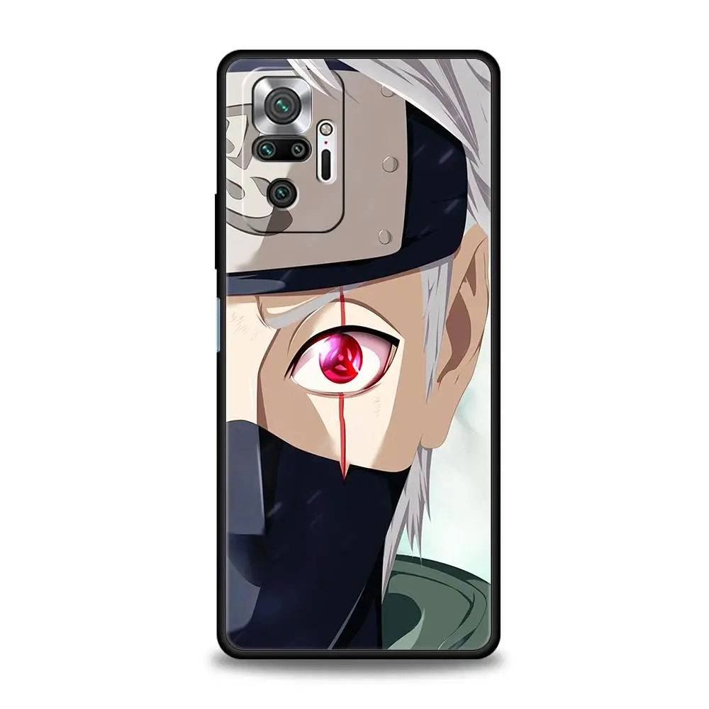 naruto anime kakashi sasuke uchiha phone case for xiaomi redmi note 10 11 pro 9s 9 7 8t 8 9c 9a 8a k40 gaming 11s silicone cover free global shipping