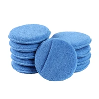 blue wax applicator sponge for hand wax application and car care polishing sponge