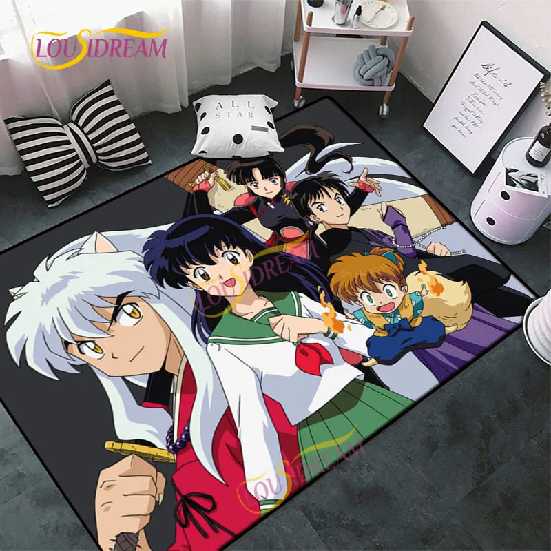 

Inuyasha rugs Collection Soft bedroom living room home decor Living Room Play Yoga Mat Pet Mat Bathroom Door Mat Carpet.