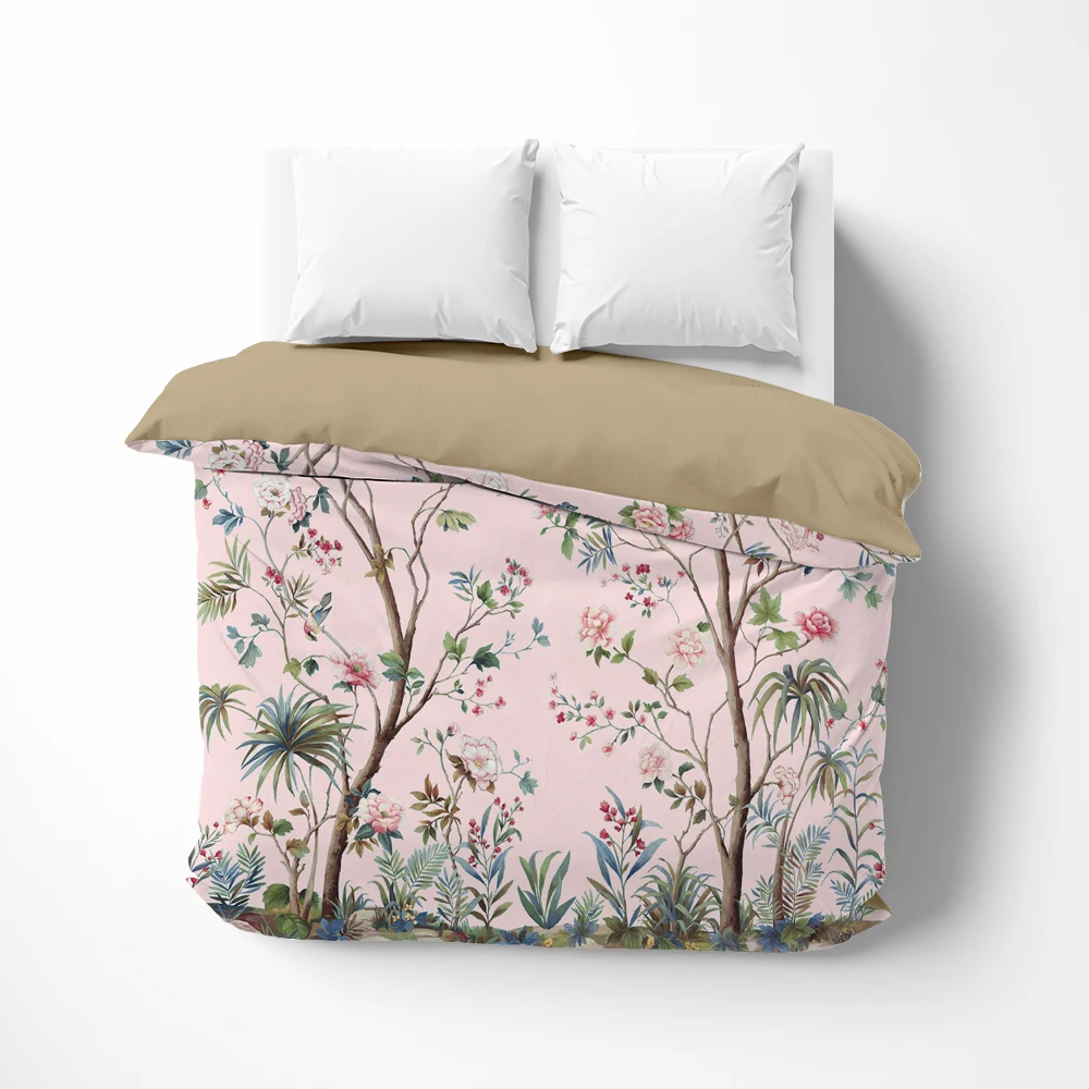 

1Pc Luxury Duvet cover Quilt Cover Blanket/Comfortable Case Bedding 140x200 150x200 135x200 240x220 Customized size tropic pink