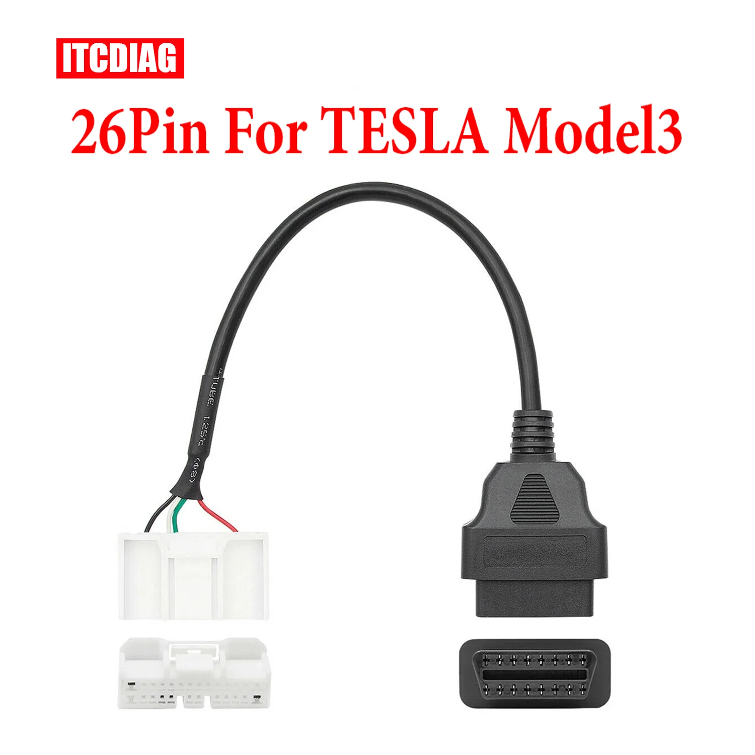 

Адаптер OBDII с 26 контактами для диагностических кабелей Tesla Model 3