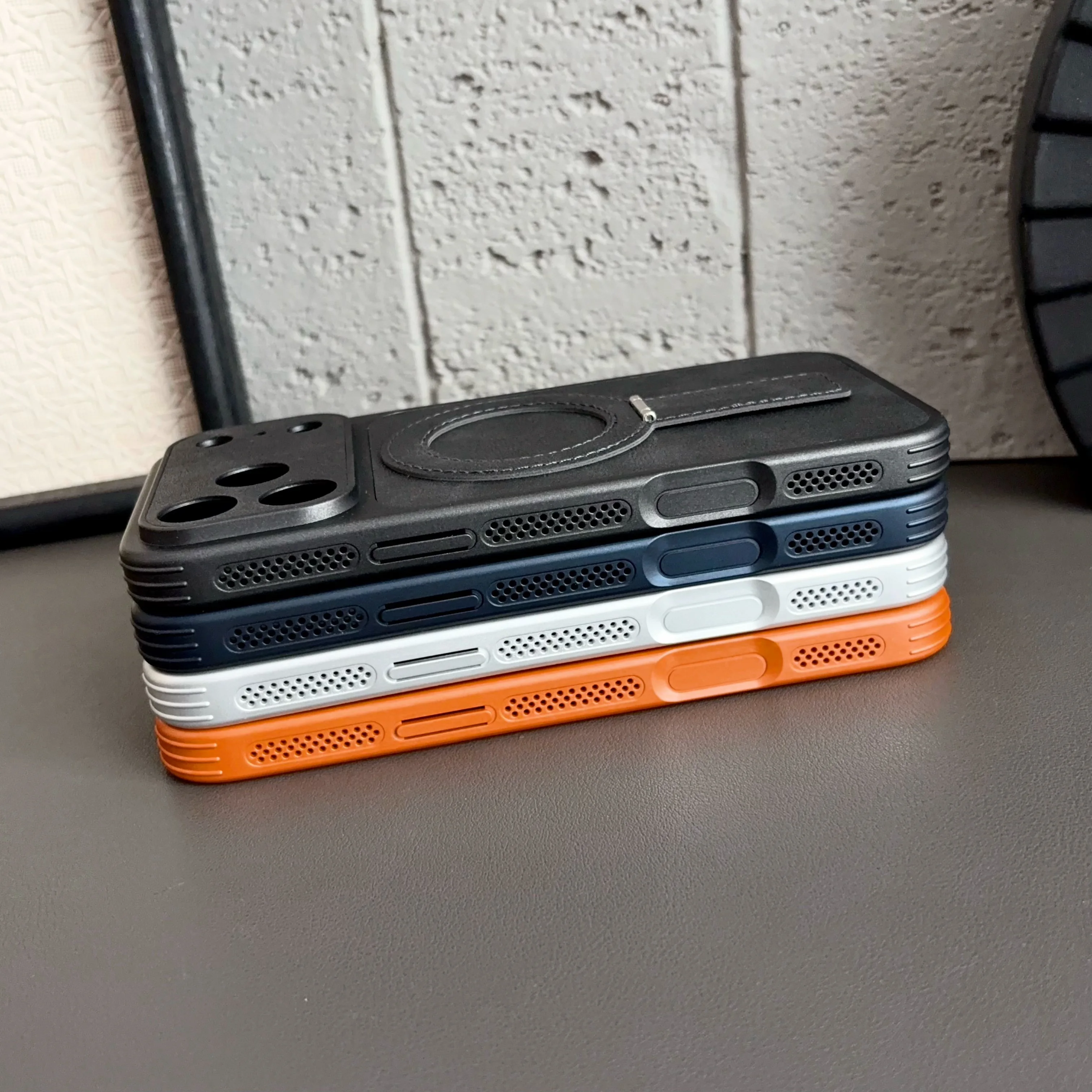 Магнитный чехол-держатель с эффектом невидимости для iPhone 18 17 Air 16 15 14 13 Pro Max 180 °   Роскошный чехол-подставка для Magsafe (art.: 3920dd0100caa) - 3920dd0100caa