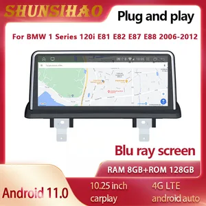 blu ray car radio gps for 10 25 inch 1 series 120i e81 e82 e87 e88 2006 2012 multimedia auto audio carplay android all in one free global shipping
