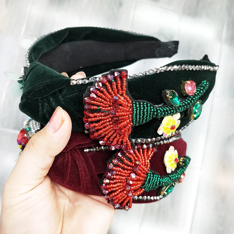 

Womens Hair Hoop，Flannel headband，headband, Shiny Luxury Rhinestone Headband High Quality Hair Jewelry