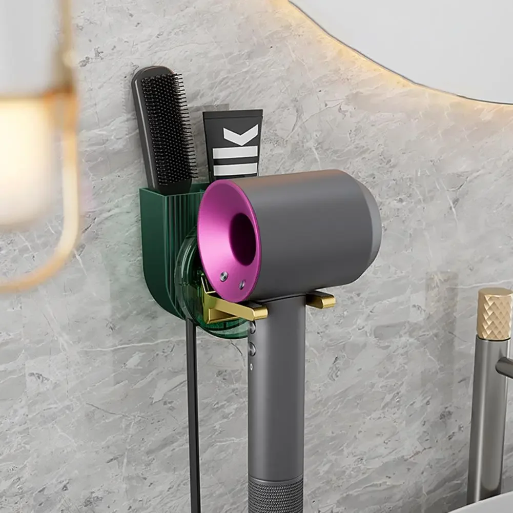 

Hair Dryer Rack Modern Convenient Lightweight Wall Mounted Hair Dryer Holder Bathroom Accessories