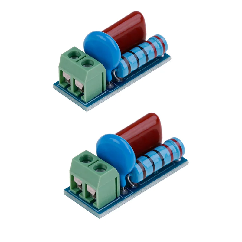 

2Pcs RC Absorption/Snubber Circuit Module Relay Contact Protection Resistance Surge For DC/AC 5-400V