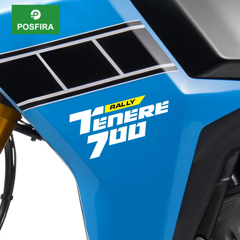Фото Наклейки на обтекатель мотоцикла POSFIRA, виниловые наклейки для Yamaha Tenere 700 Tenere700 Rally 2025-2026, аксессуары для декора мотоцикла №1