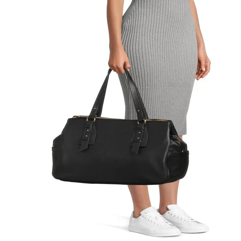 Women’s Triple-Section Weekender Bag Black