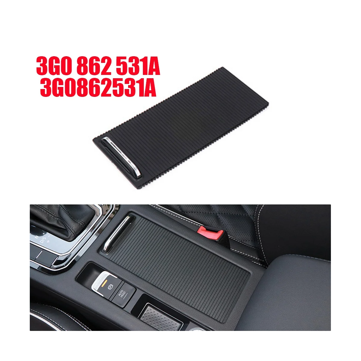 Подставка для стакана 3G0 862 531A центральная консоль слайдер штора Для VW CC Passat B8