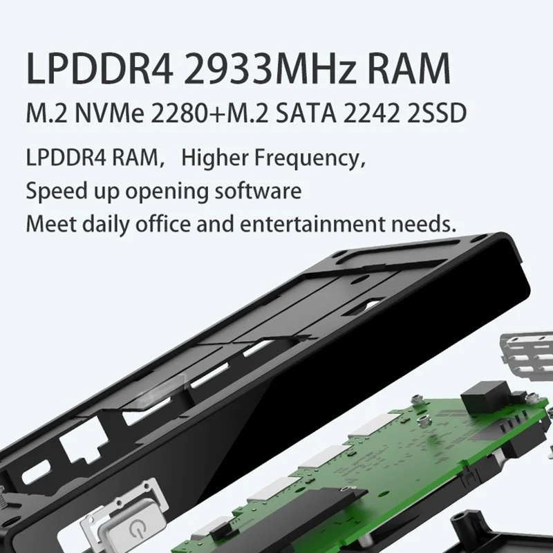 Карманный игровой мини-компьютер M6 Windows 11 Intel Celeron N5105 16 ГБ DDR4 512 ТБ NVMe SSD WIFI6 BT5.2